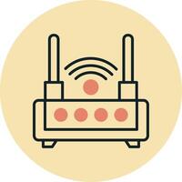 ícone de vetor de roteador wifi