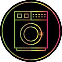 lavando máquina linha gradiente vencimento cor ícone vetor