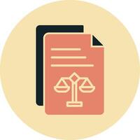ícone de vetor de documento legal