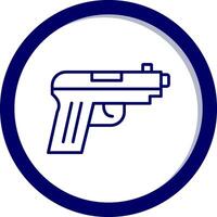 pistola arma de fogo vetor ícone