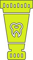ícone de vetor de pasta de dente
