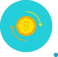 bitcoin troca vetor ícone