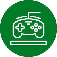 jogos controlador esboço círculo ícone vetor