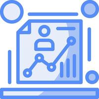 demografia linha preenchidas azul ícone vetor