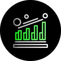 roi dual gradiente círculo ícone vetor