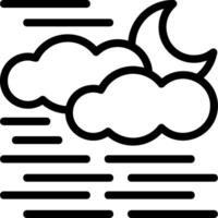 ícone de linha de nevoeiro vetor