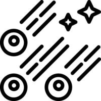 ícone da linha de chuva de meteoros vetor