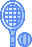 tênis linha preenchidas azul ícone vetor