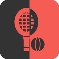 tênis vermelho inverso ícone vetor