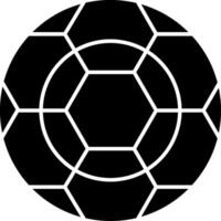 ícone de glifo de futebol vetor