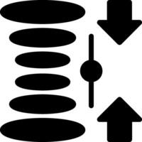 quantum sobreposição glifo ícone vetor