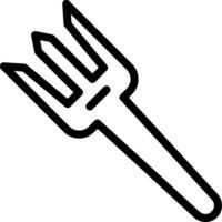 ícone de linha de garfo vetor