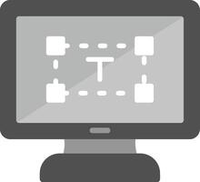 computador texto editor vetor ícone
