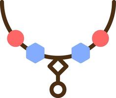 colar cor preenchidas ícone vetor