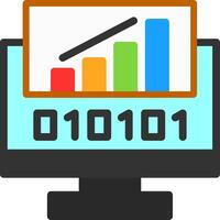 byte subir plano ícone vetor