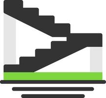 ícone plano de escadas vetor