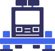 fogo caminhão estabilizadores sólido dois cor ícone vetor