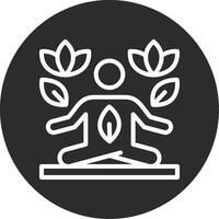 ioga invertido ícone vetor