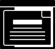 ícone de glifo de informações vetor