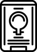 ícone de linha de lâmpada vetor