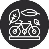 bicicleta invertido ícone vetor