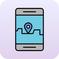 Smartphone GPS vetor ícone