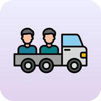 ícone de vetor de caminhonete