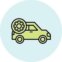 ícone de vetor de configuração de carro