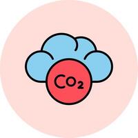 ícone de vetor de co2