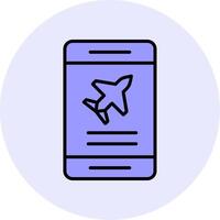 avião bilhete reserva vetor ícone