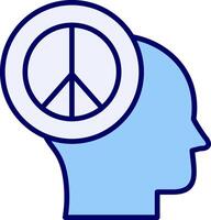 Paz do mente vetor ícone