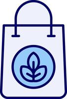 ícone de vetor de saco ecológico