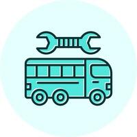 reparação ônibus vetor ícone