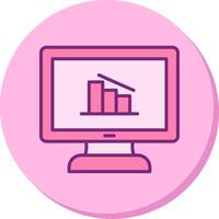 conectados dados analytics vetor ícone