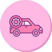 ícone de vetor de configuração de carro