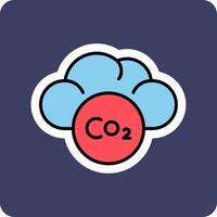 ícone de vetor de co2