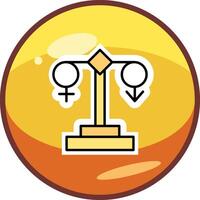 ícone de vetor de igualdade de gênero