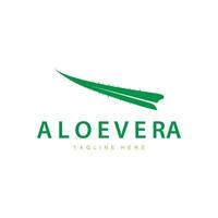 aloés vera logotipo Cosmético Projeto simples verde plantar saúde símbolo vetor ilustração