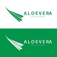 aloés vera logotipo Cosmético Projeto simples verde plantar saúde símbolo vetor ilustração