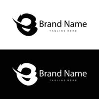 e carta logotipo dentro simples estilo luxo produtos marca modelo ilustração vetor
