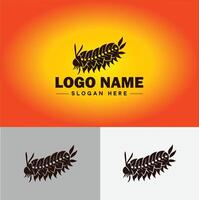 lagarta logotipo vetor arte ícone gráficos para o negócio marca ícone lagarta logotipo modelo