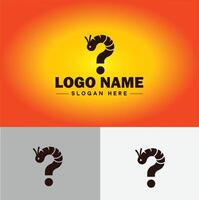 lagarta logotipo vetor arte ícone gráficos para o negócio marca ícone lagarta logotipo modelo