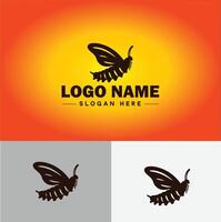 lagarta logotipo vetor arte ícone gráficos para o negócio marca ícone lagarta logotipo modelo