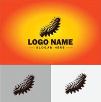 lagarta logotipo vetor arte ícone gráficos para o negócio marca ícone lagarta logotipo modelo