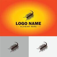 centopéia logotipo vetor arte ícone gráficos para o negócio marca ícone centopéia logotipo modelo