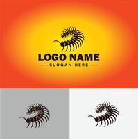 centopéia logotipo vetor arte ícone gráficos para o negócio marca ícone centopéia logotipo modelo