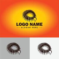 centopéia logotipo vetor arte ícone gráficos para o negócio marca ícone centopéia logotipo modelo