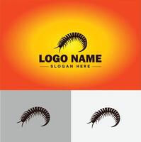 centopéia logotipo vetor arte ícone gráficos para o negócio marca ícone centopéia logotipo modelo