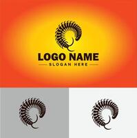 centopéia logotipo vetor arte ícone gráficos para o negócio marca ícone centopéia logotipo modelo