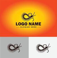 centopéia logotipo vetor arte ícone gráficos para o negócio marca ícone centopéia logotipo modelo